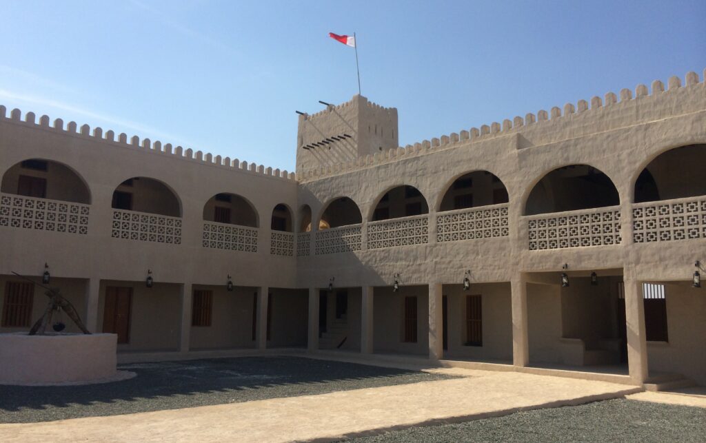 Courtyard of White Fort Manama Ajman UAE