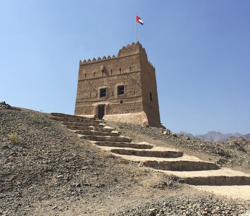 watchtower at al hayl fort Fujiarah