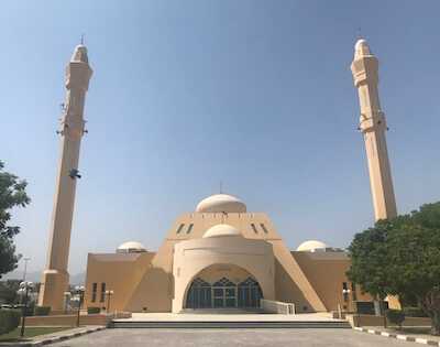 mosque on kalba beach road