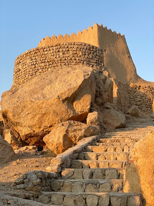 al dhaya fort near the top