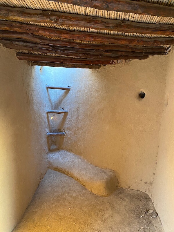 old ladder inside inisde al dhaya fort