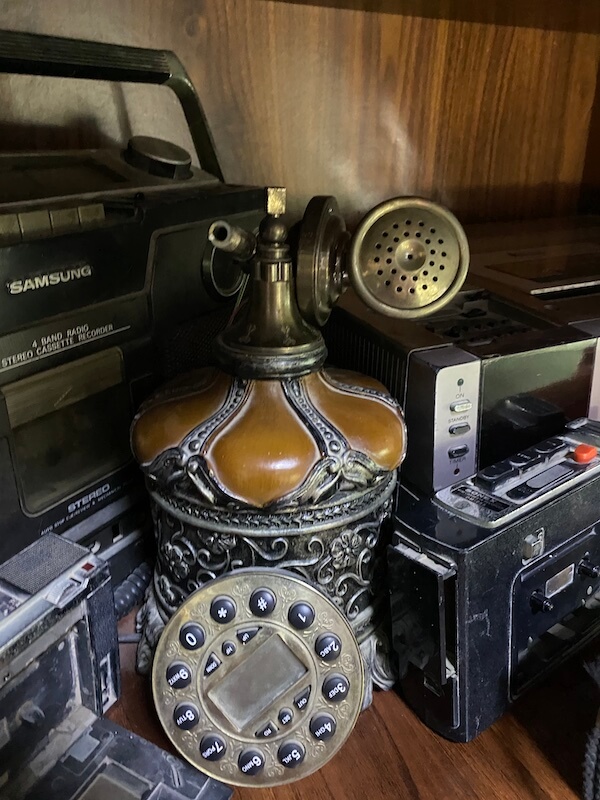 old telephone at museum of beautiful time rams
