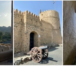 collage of photos at Awhala Fort Fujiarah