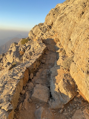 Jebel jais hiking trail Ghaf