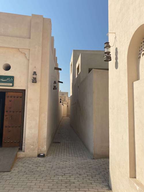 Dar Al Nadwa and alley in Heart of Sharjah