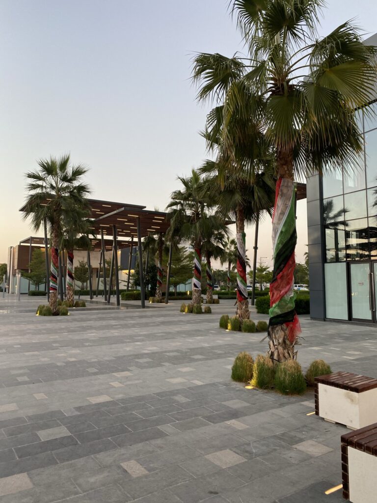 Restaurants and walkway at Al Marsa Ajman