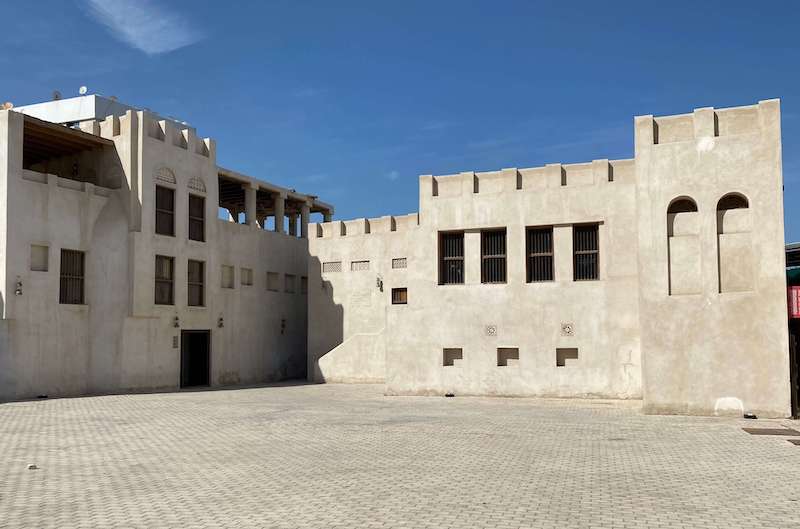 Bait al Serkal on left and Sharjah Art Foundation on right in Sharjah Art Square