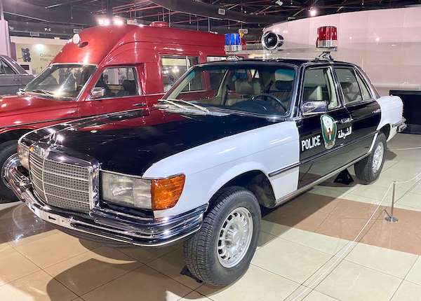 police car at Sharjah Classic Cars Museum