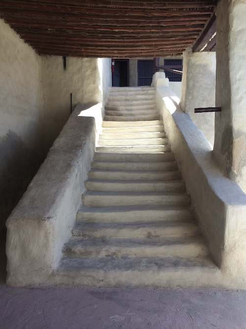 stone staircase in uaq fort