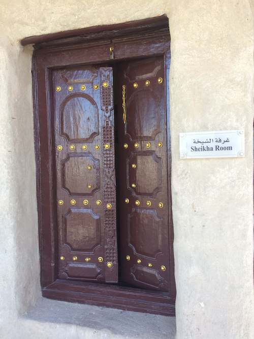 wooden door in uaq museum