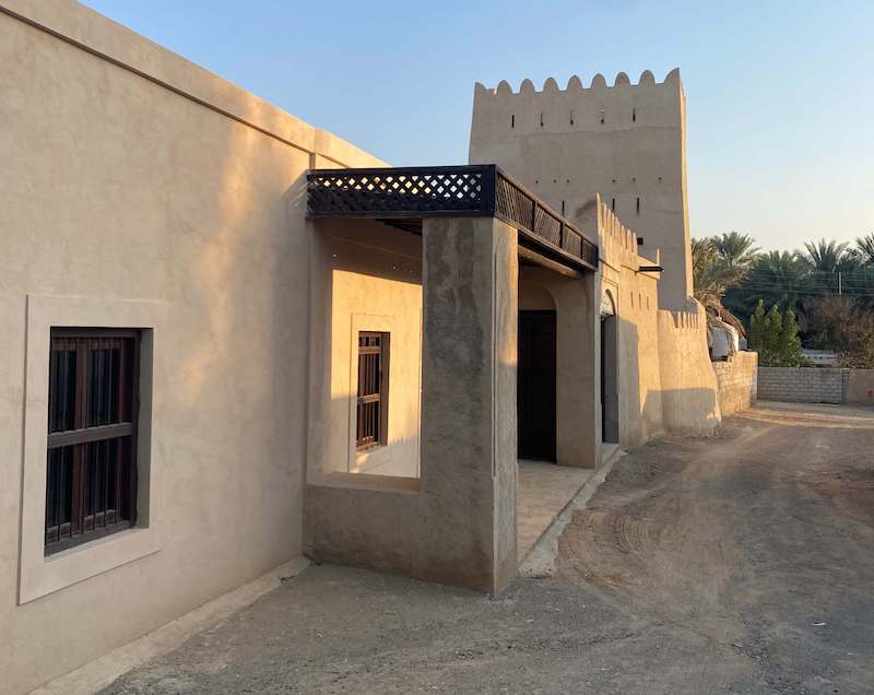 exterior of restored traditional house of Sheikh Rashid bin Abdullah bin Ali Al-Hamoudi Habhab