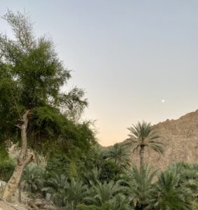 Moon rising in Madha Oman