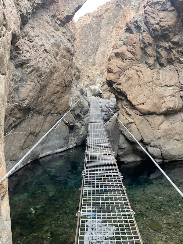 bridge wadi al hora hiking trail
