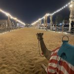 camel ride at Al Dhaid Oasis