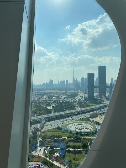 Dubai Frame View of burj khalifa and new dubai