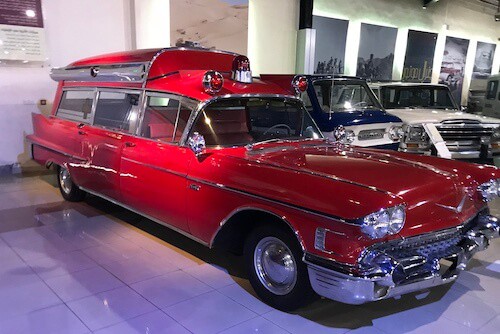 classic car museum exhibit
