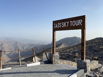 Photo of Jais Sky tour sign linking to adventure and activities in uae posts