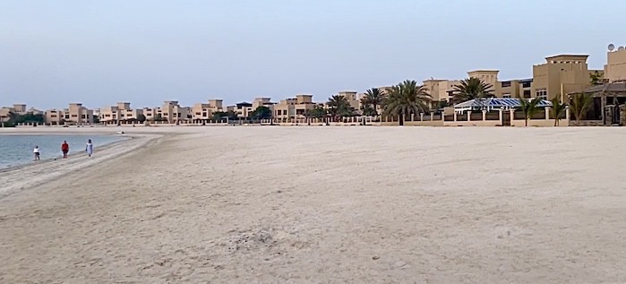al hamra village private beach