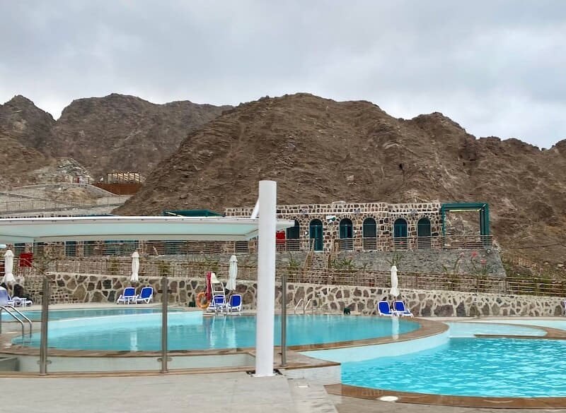 pool and sky lounge on mountain Dibba Mountain Park Fujairah