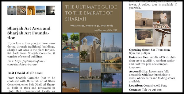 guide book to sharjah