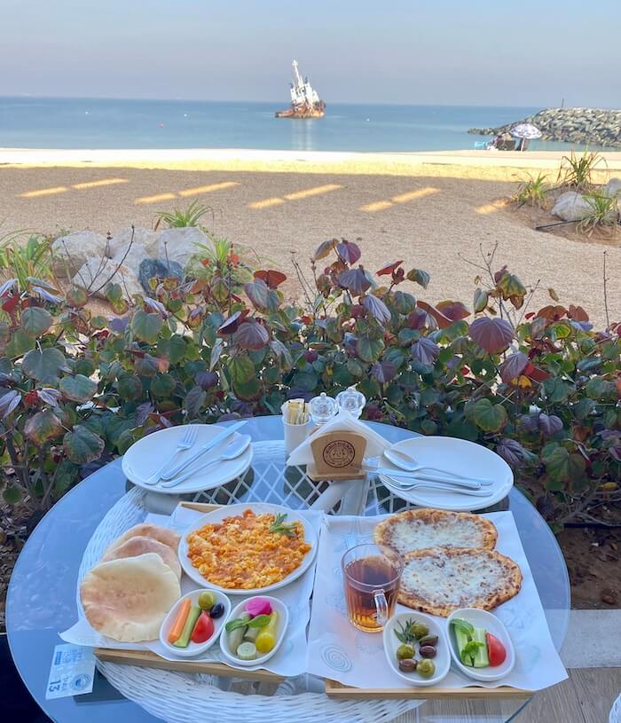 best halal holiday destinations sharjah
breakfast at Arabian Fish House