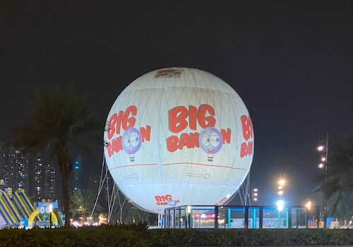 big balloon ride at sharjah al majaz waterfront family holiday destination