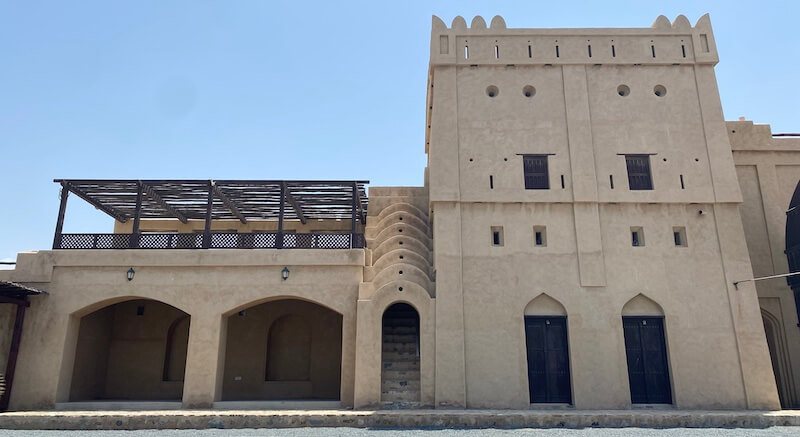 building near Fujairah Fort gate
