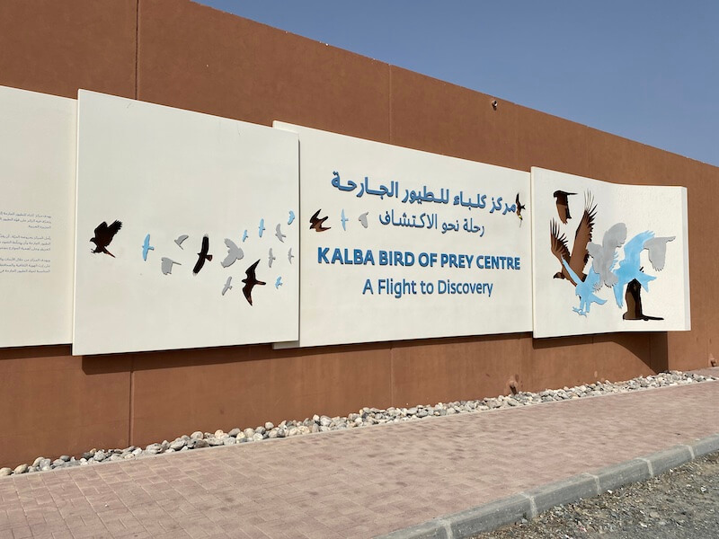 exterior of kalba bird of prey centre, Sharjah UAE