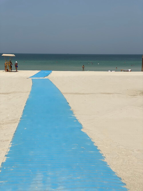 mobimat al khan beach sharjah, Sharjah disabled beach access