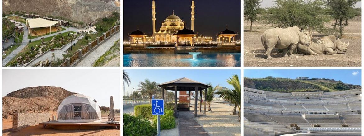 top reasons to visit sharjah - photo collage of places in Sharjah