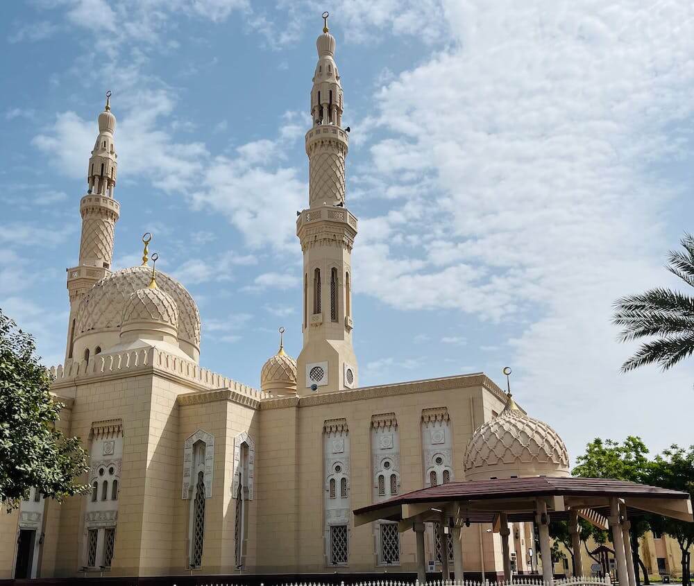 Jumeirah Mosque in Dubai, one of the Islamic attractions in UAE