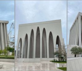 collage - Guide to Visiting The Abrahamic Family House in Abu Dhabi - showing church, mosque and synagogue