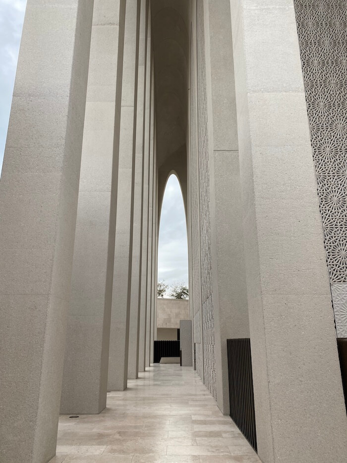 arches at ahmed el tayeb mosque abu dhabi