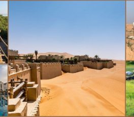 Eco-Friendly Retreats in UAE, collage showing retreats