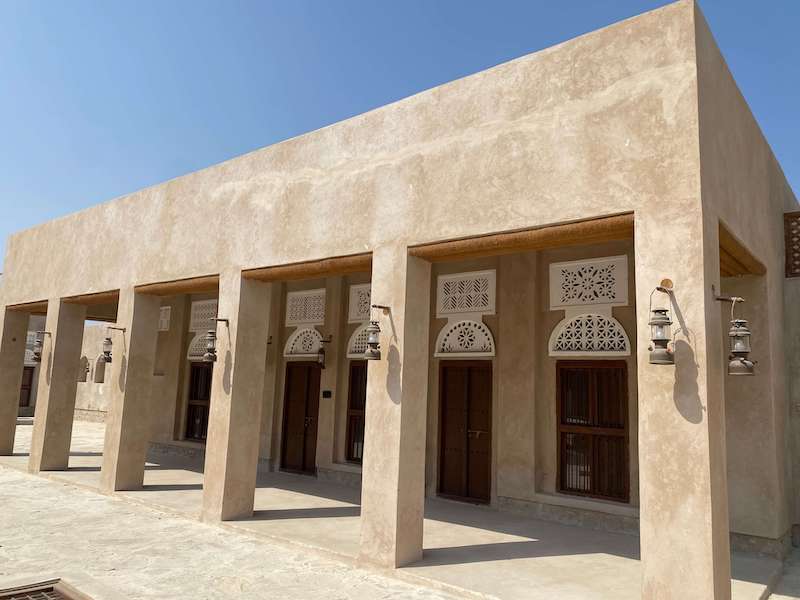 restored house of bait saeed al qasimi at kalba heritage area  