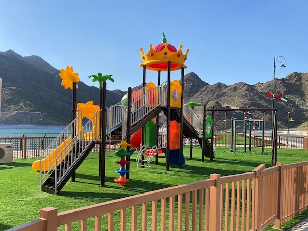 play equipment with soft flooring